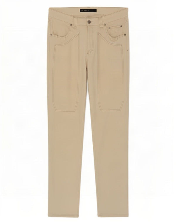 Vaqueros rectos para hombre Jeckerson W38 L35 Algodón beige
