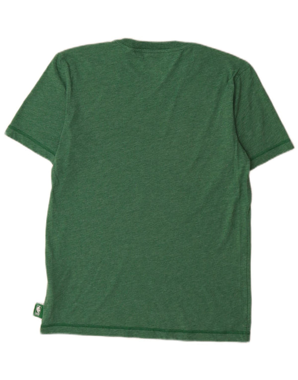 Adidas Uomo Boston Celtics T-shirt grafica Top Small Verde Poliestere