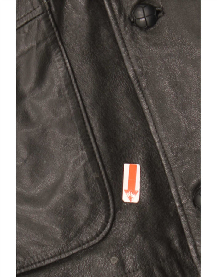 CLASSIC Mens Leather Jacket UK 41/43 Large Black