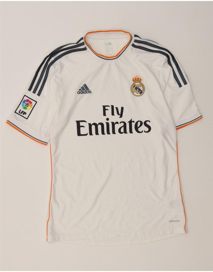Camiseta Adidas Masculina Real Madrid Graphic Top Médio Branco Poliéster