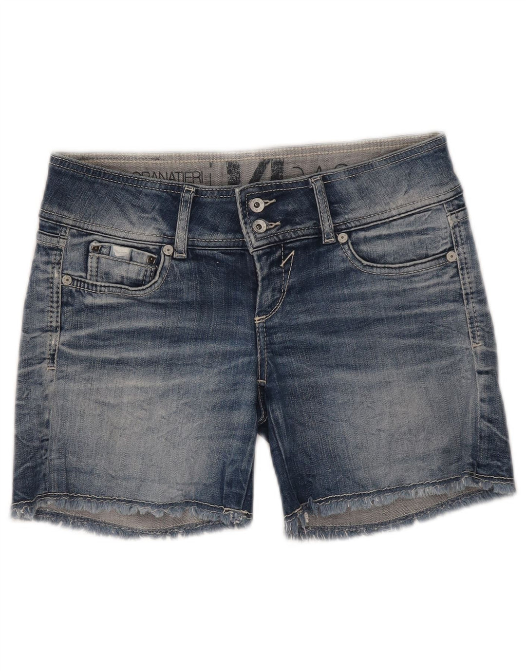 GAS Womens Denim Shorts W27 Small Blue Cotton