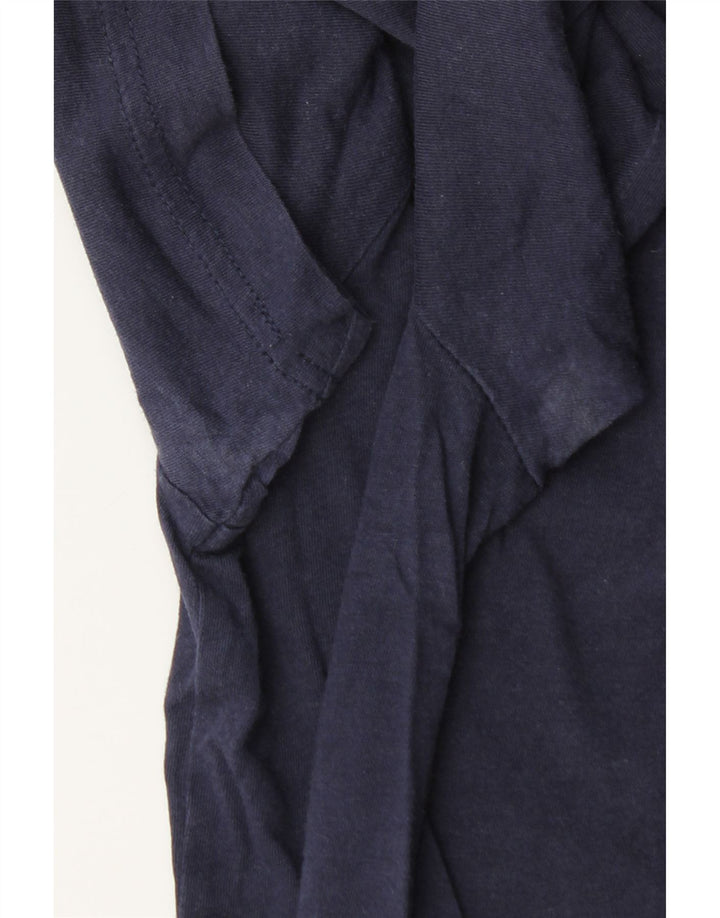 Gas Mens Graphic T-Shirt Top Medium Navy Blue Cotton