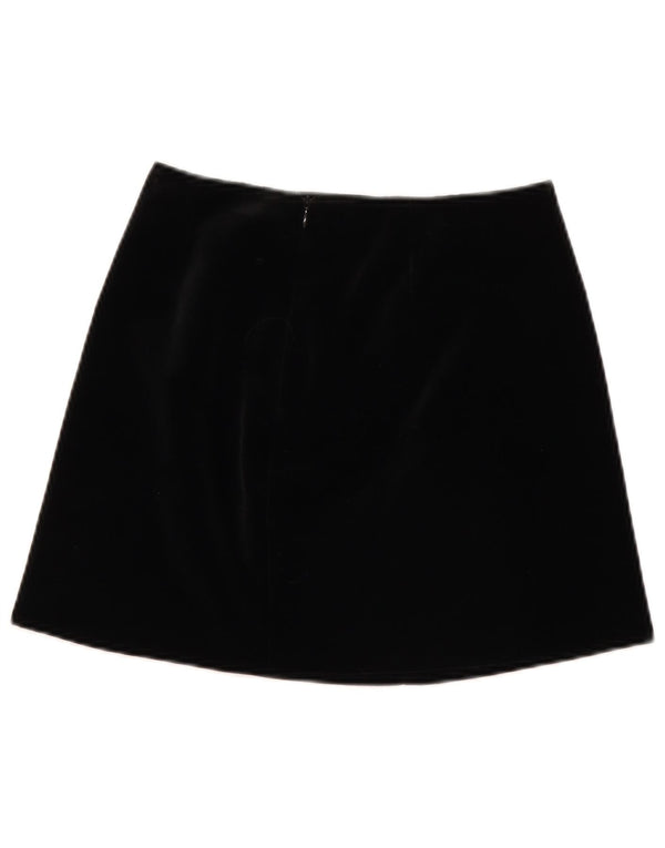 Moda Dossier Minifalda de pana para mujer IT 42 Medium W28 Negro