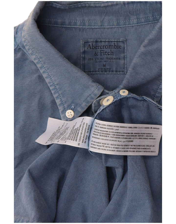 Abercrombie & Fitch Mens Shirt Medium Blue Cotton