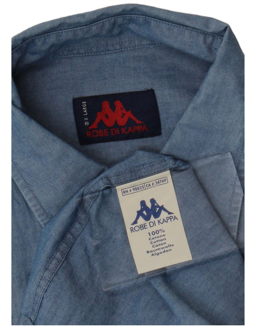 Camicia Uomo KAPPA XL Blu Cotone