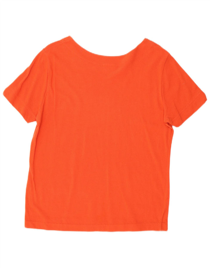 LACOSTE Womens T-Shirt Top Size 48 XL Orange