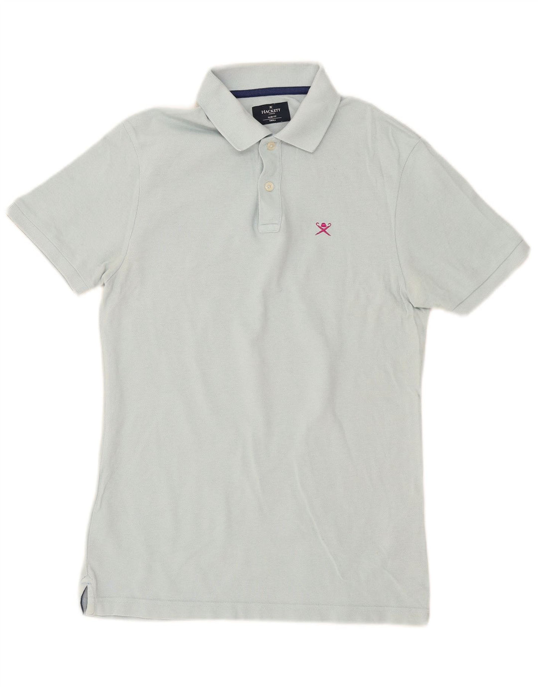Polo da uomo slim fit Hackett piccola in cotone blu
