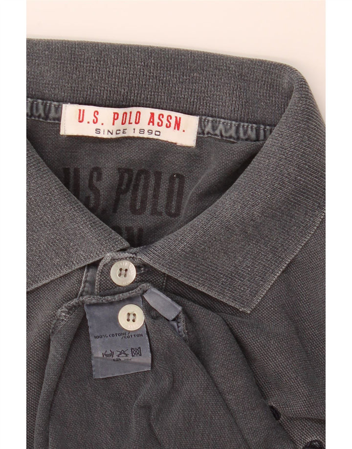 U.S. Polo Assn. Mens Polo Shirt Medium Grey Cotton