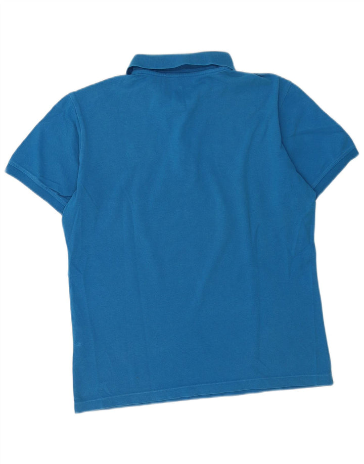 Jack Wolfskin Mens Polo Shirt Large Blue Cotton