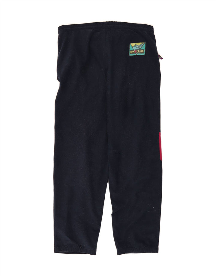 GREAT ESCAPES Mens Tracksuit Trousers Large Navy Blue Colourblock Vintage Great Escapes and Second-Hand Great Escapes from Messina Hembry 