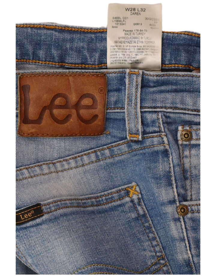 Lee Femme Daren Jean Droit W28 L32 Bleu Coton