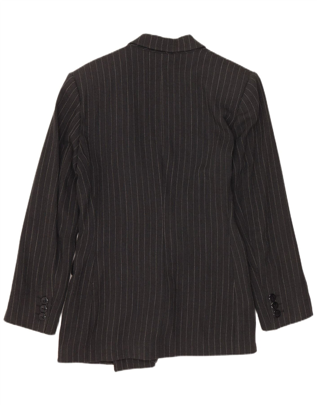 Andrea's Womens Double Breasted Blazer Jacket IT 44 Medium Black Pinstripe