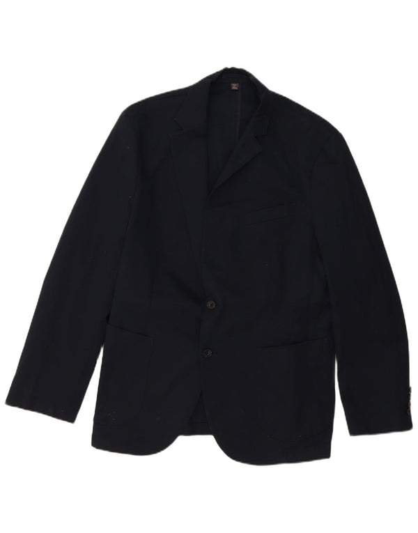 Marks & Spencer Veste blazer à 2 boutons pour homme UK 44 XL Bleu marine Coton