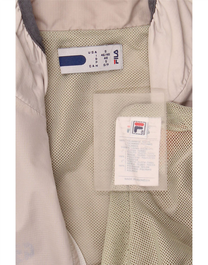 Fila Hombre Chándal Top Chaqueta Small Beige Colorblock Poliamida