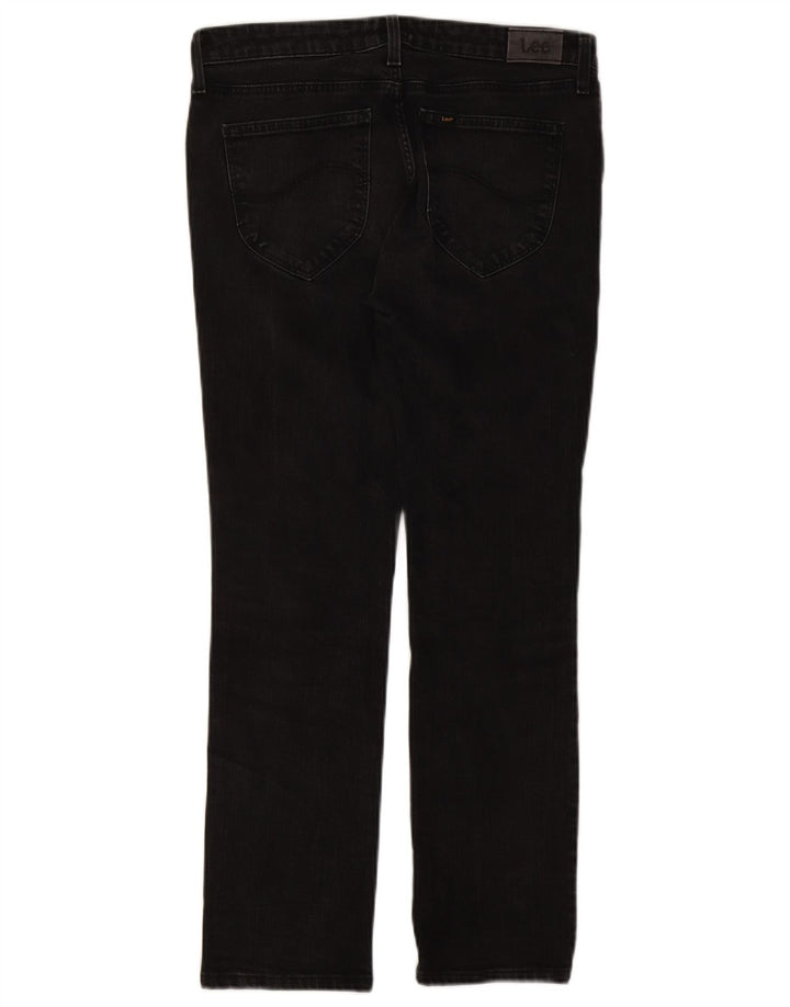 Lee Womens Marion Straight Jeans W30 L27 Black Cotton