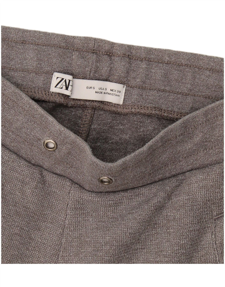 Zara Womens Tracksuit Trousers Joggers UK 8 Small  Grey
