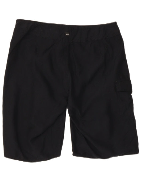 Quiksilver Mens Graphic Swimming Shorts Small Black Polyester