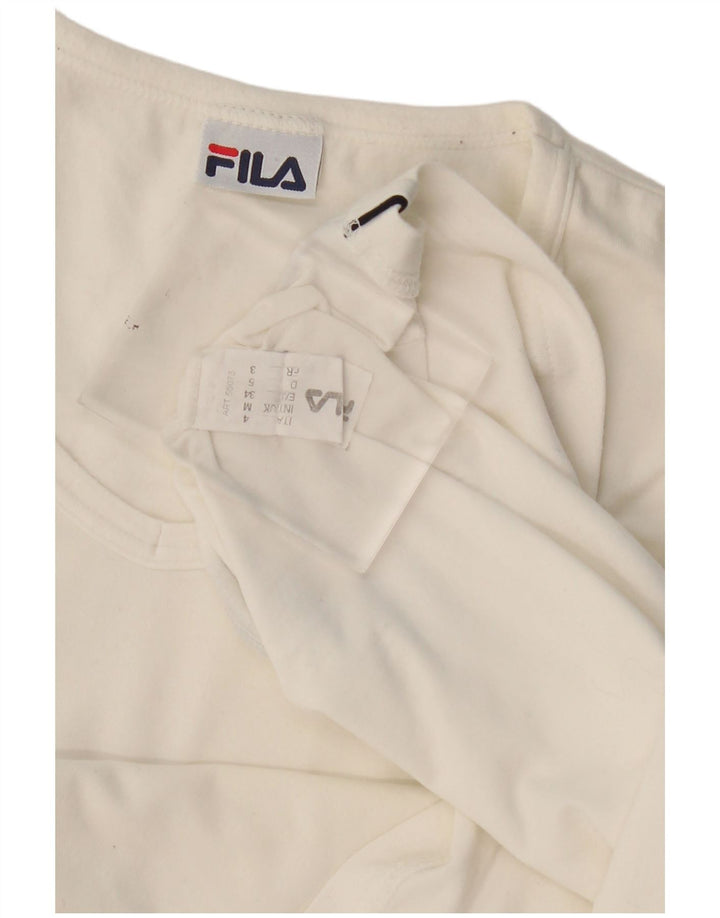 Maglietta da donna Fila Top UK 14 cotone bianco medio