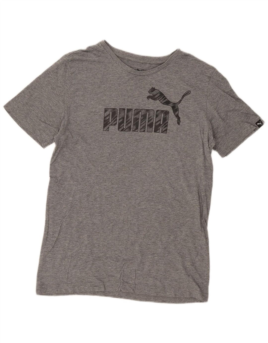 Puma Mens Graphic T-Shirt Top Small Grey