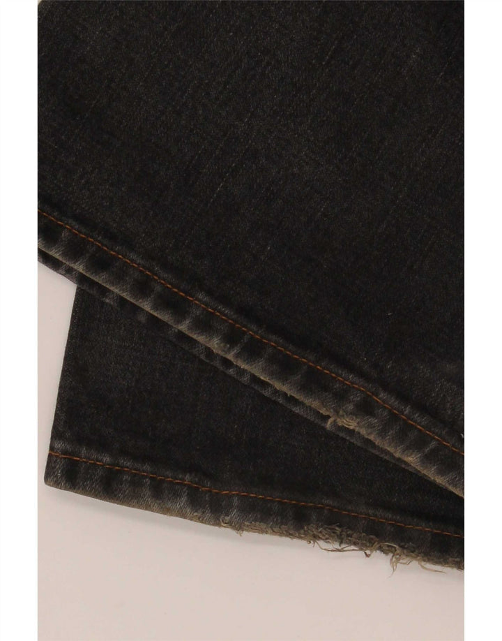 Diesel Womens Flared Jeans W27 L32 Black Cotton
