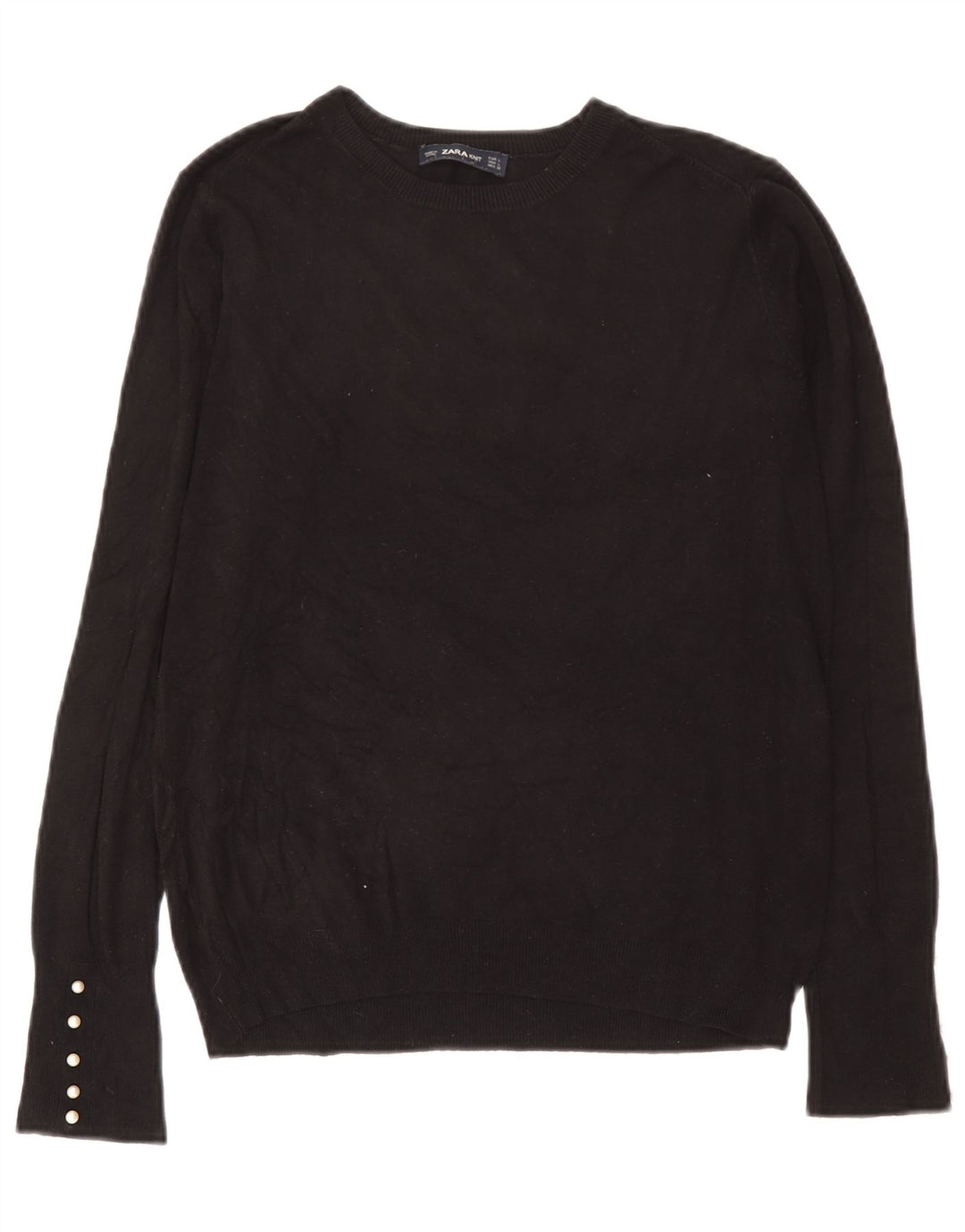 Zara Dame Jumper Sweater UK 14 Stor Sort