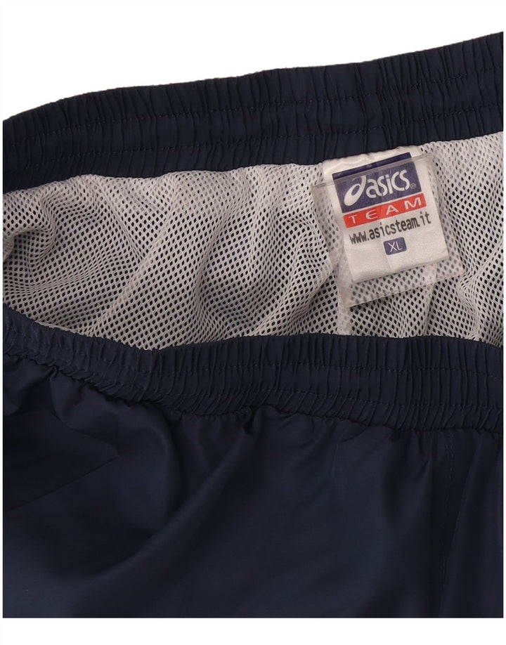 Asics Mens Tracksuit Trousers XL  Navy Blue Polyester