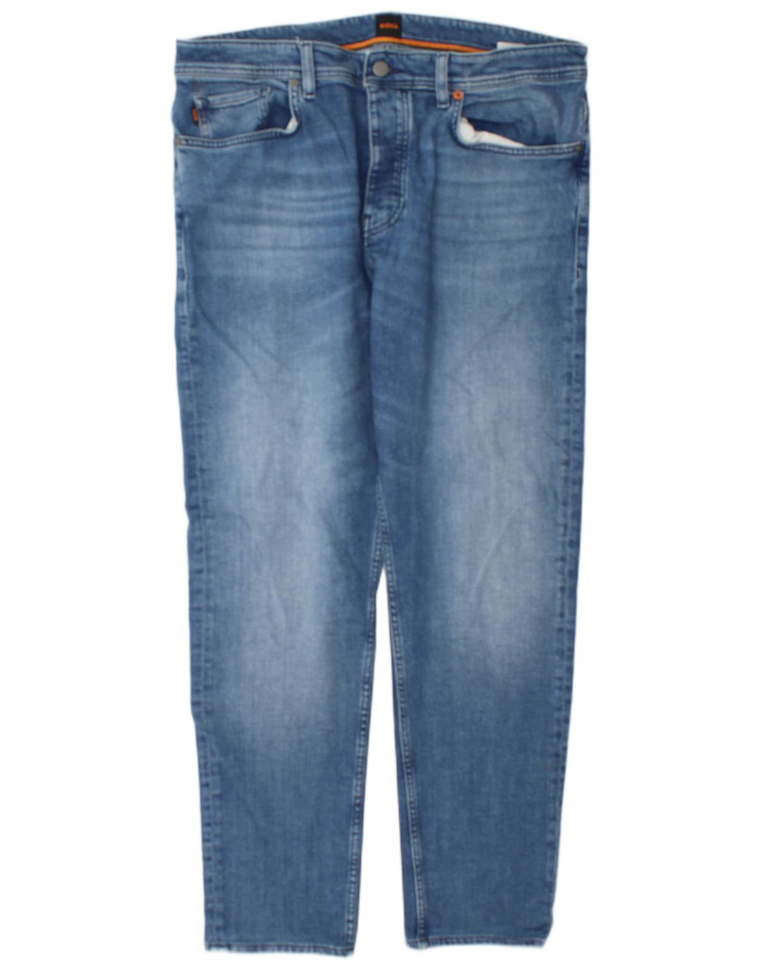 Hugo Boss Mens Slim Jeans W36 L32 Blue Cotton