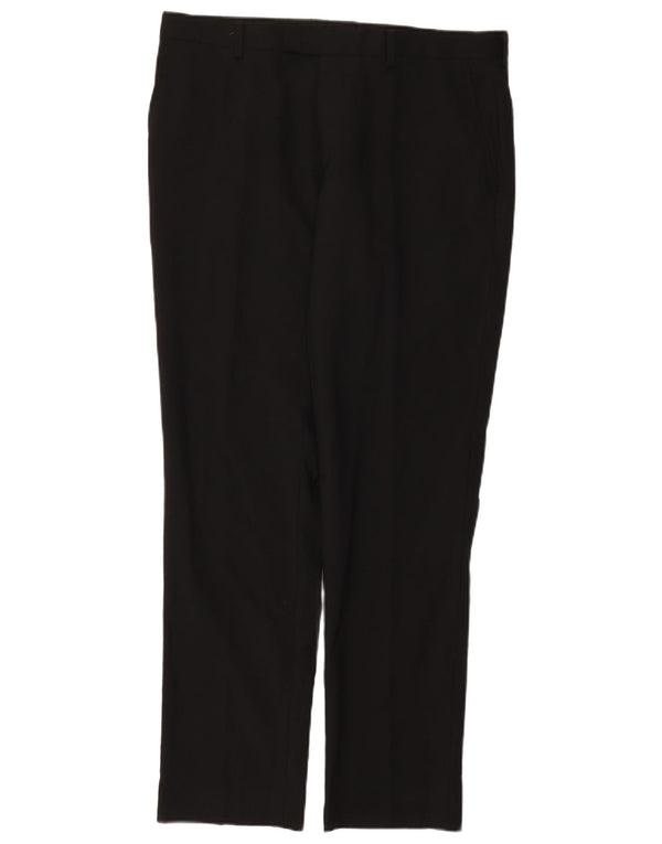 Pantaloni casual regolari da uomo Dkny W34 L31 lana nera