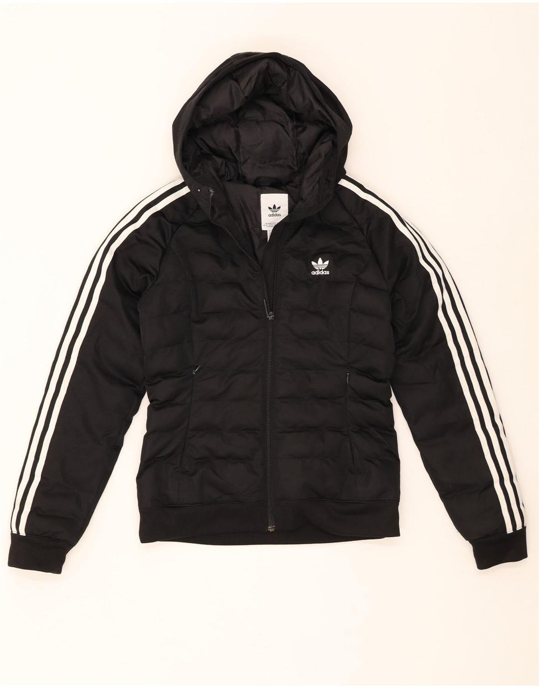 Adidas hættejakke til kvinder UK 8 Lille sort polyester