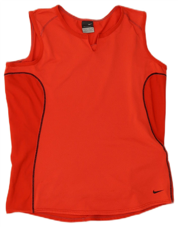 Nike Womens Vest Top US 8/10 Medium Red