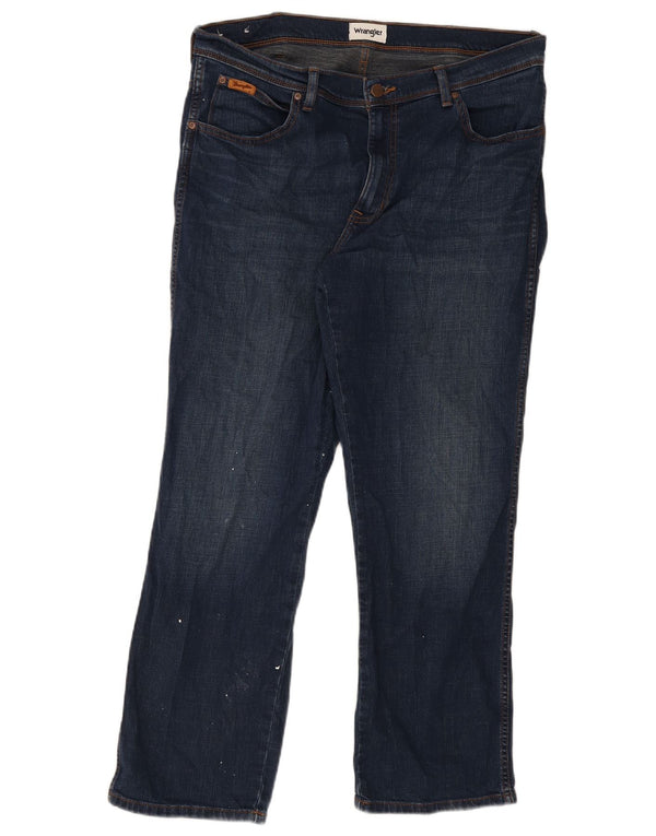 Мужские прямые джинсы Wrangler Texas W38 L30, синий хлопок