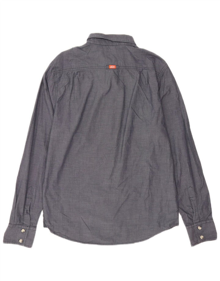 Superdry Mens Shirt Large Grey Cotton
