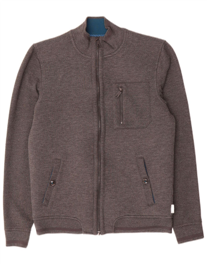 Ανδρική φόρμα Ted Baker Top Jacket Size 2 Small Grey Flecked Polyester