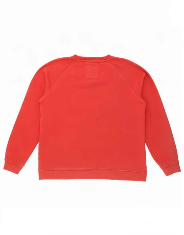 Crew Clothing Womens Sweatshirt Jumper UK 14 Large Red Cotton
