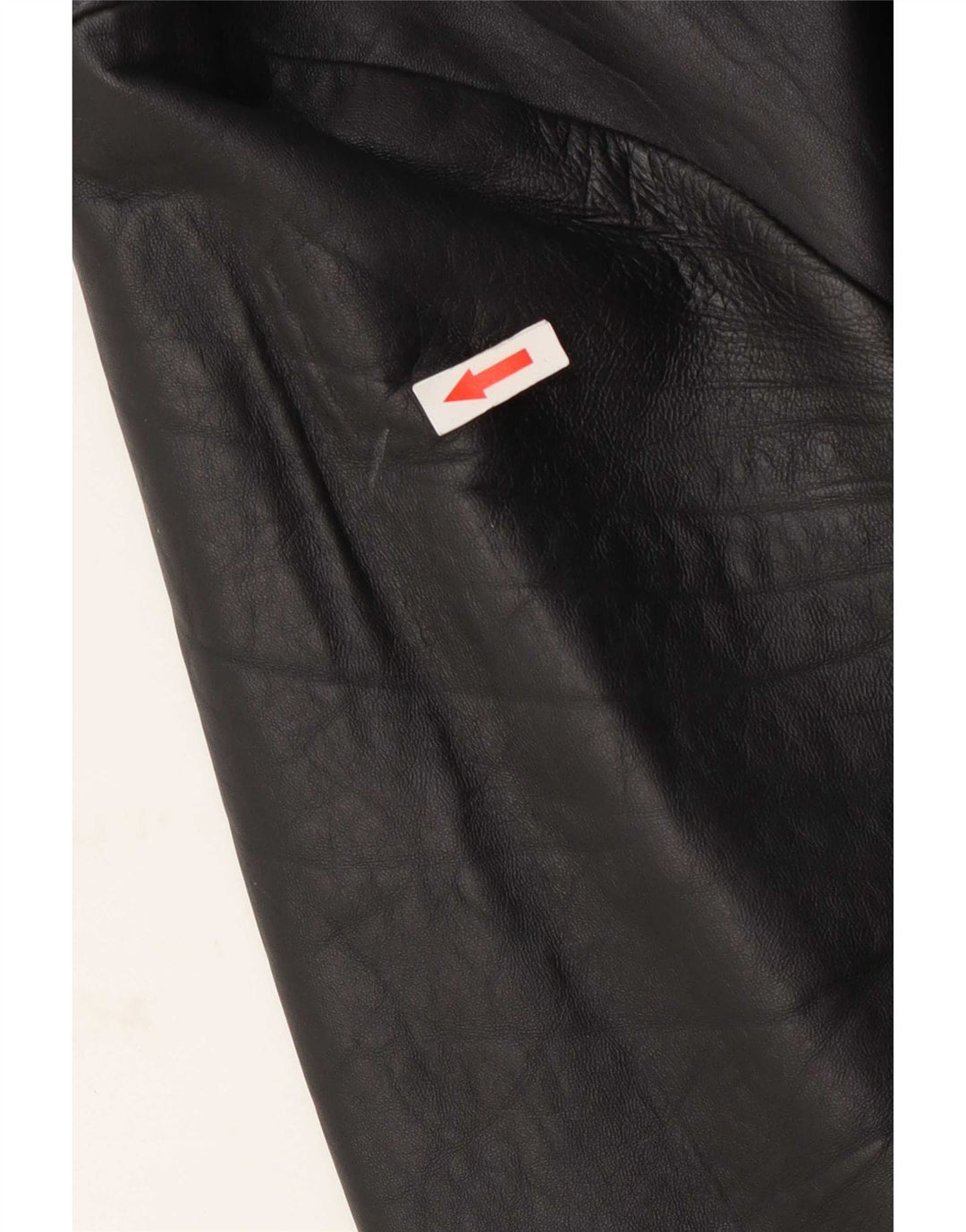 Vintage hombres 2 botones cuero Blazer chaqueta Reino Unido 38 medio negro