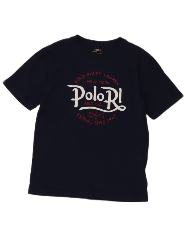 Polo Ralph Lauren T-shirt grafica per ragazzi, 10-11 anni, blu navy medio