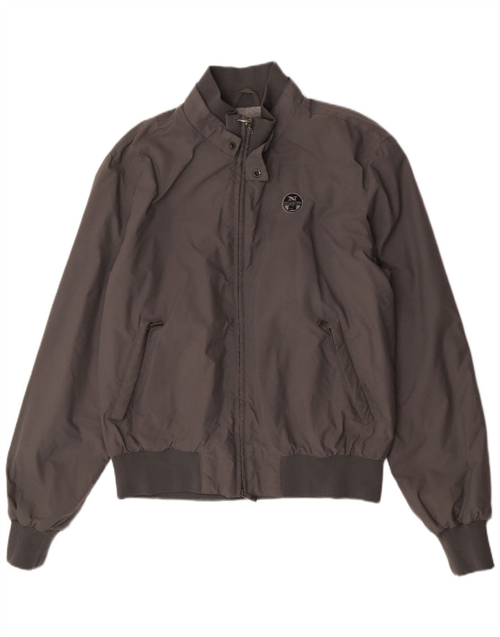 North Sails Herren Bomberjacke UK 44 2XL Graues Polyamid