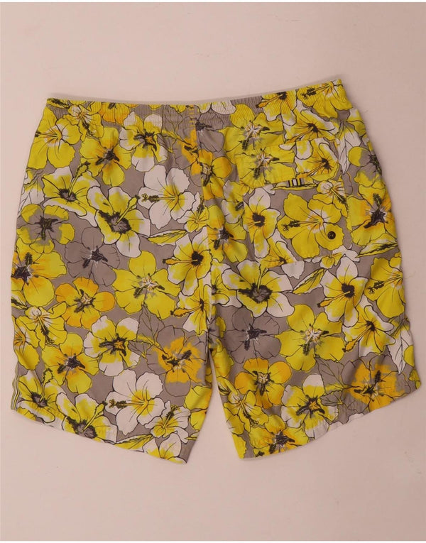 Hugo Boss Herren-Badeshorts, mittelgroß, mehrfarbig, Blumenmuster