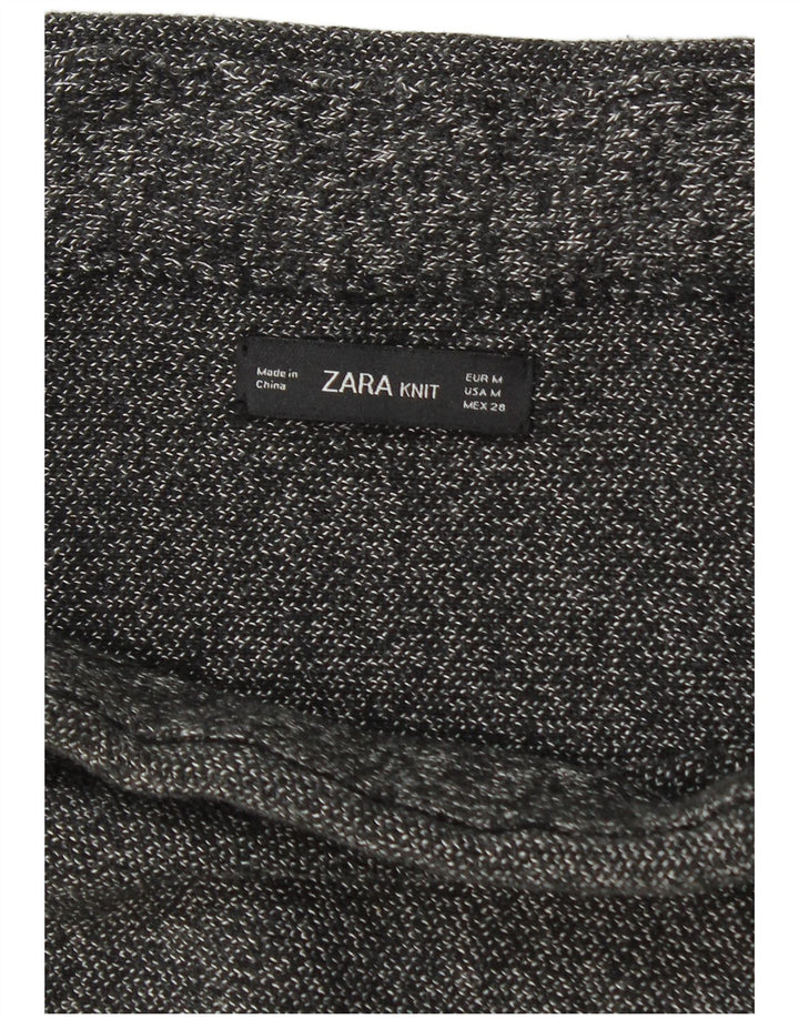 Zara Womens Knit Pencil Skirt Medium W28 Grey Flecked