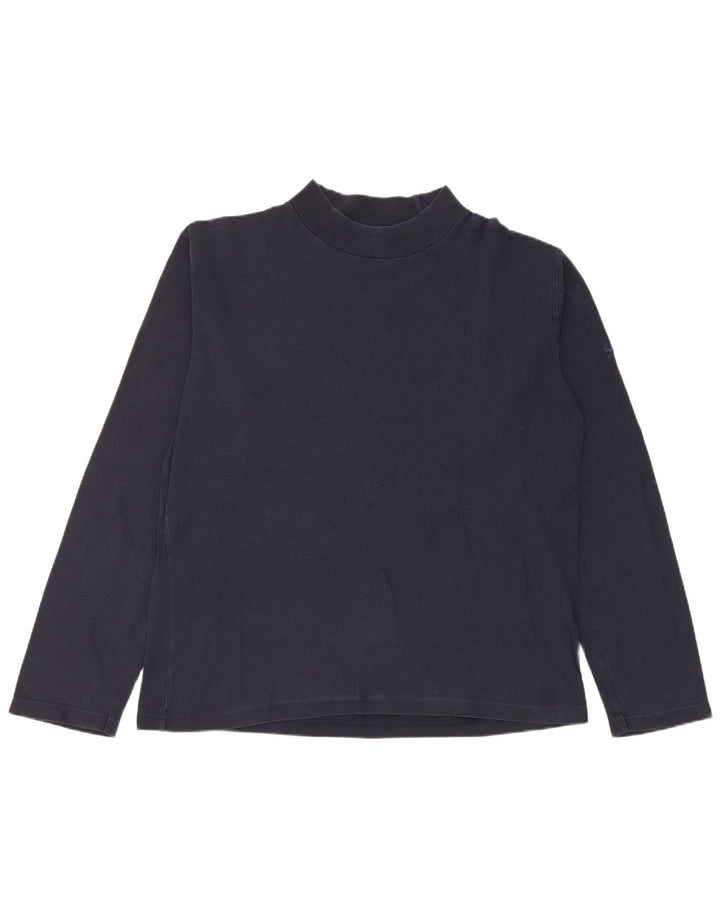 Gas Womens Top Long Sleeve UK 18 XL Navy Blue