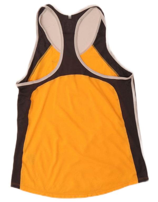 Γυναικείο γιλέκο Nike Dri Fit Top UK 12 μεσαίου κίτρινου χρώματος πολυεστέρας