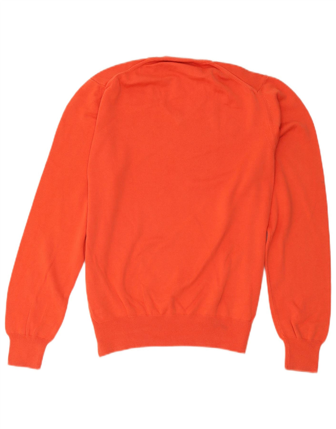 Maglione Zara da uomo con scollo a V in cotone rosso medio
