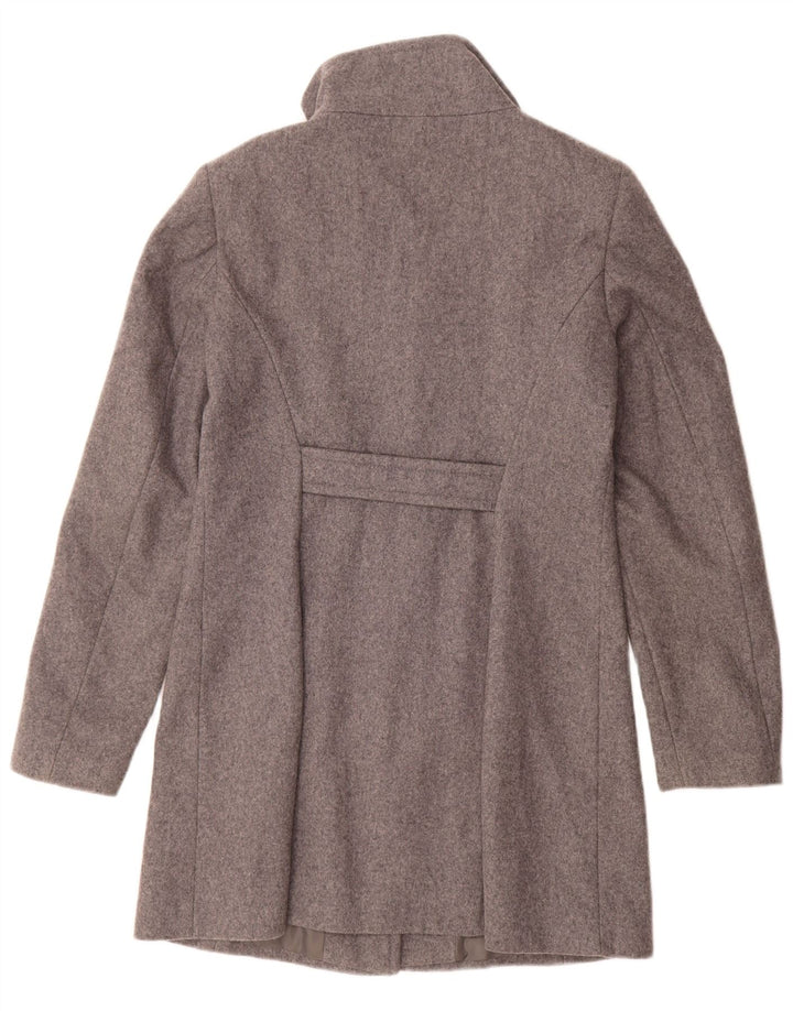 Benetton Dame Overfrakke UK 12 Medium Grey Uld