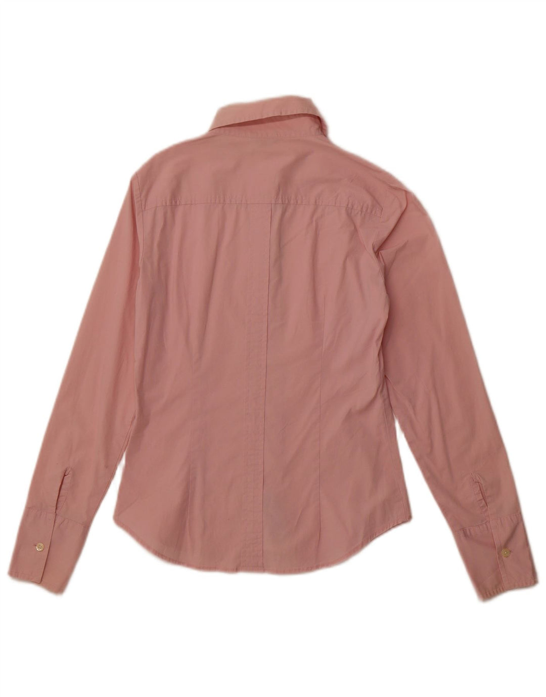 BENETTON Womens Shirt UK 10 Small Pink Cotton