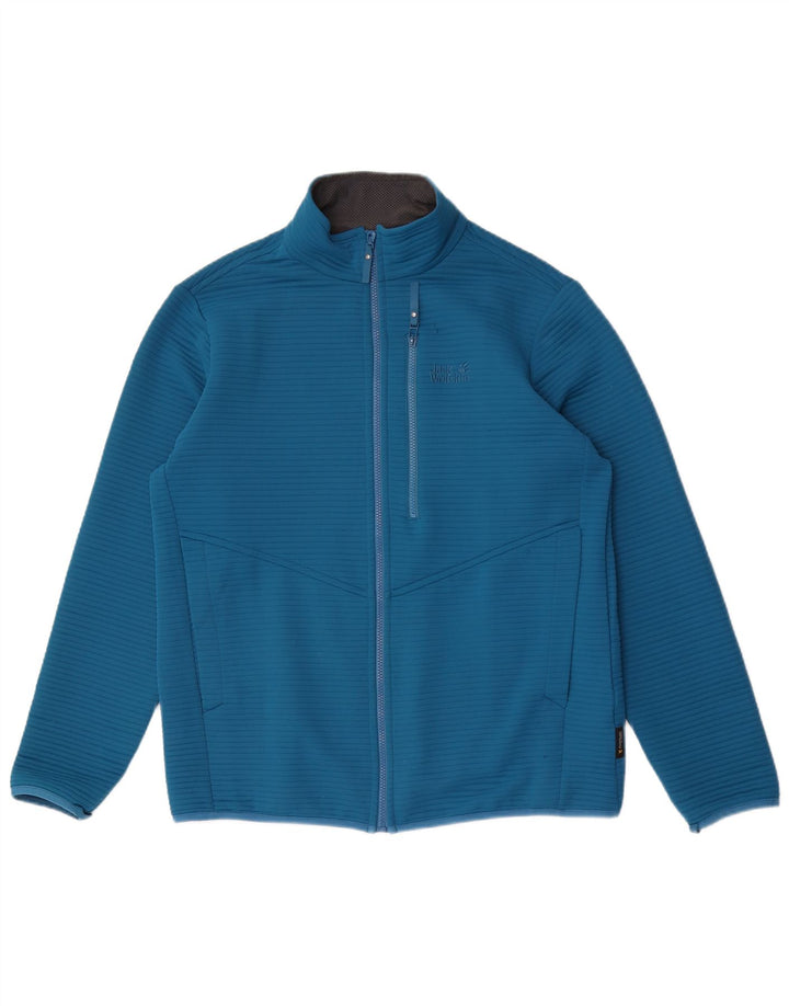 Jack Wolfskin Mens Tracksuit Top Jacket UK 40/42 Large Blue Polyester