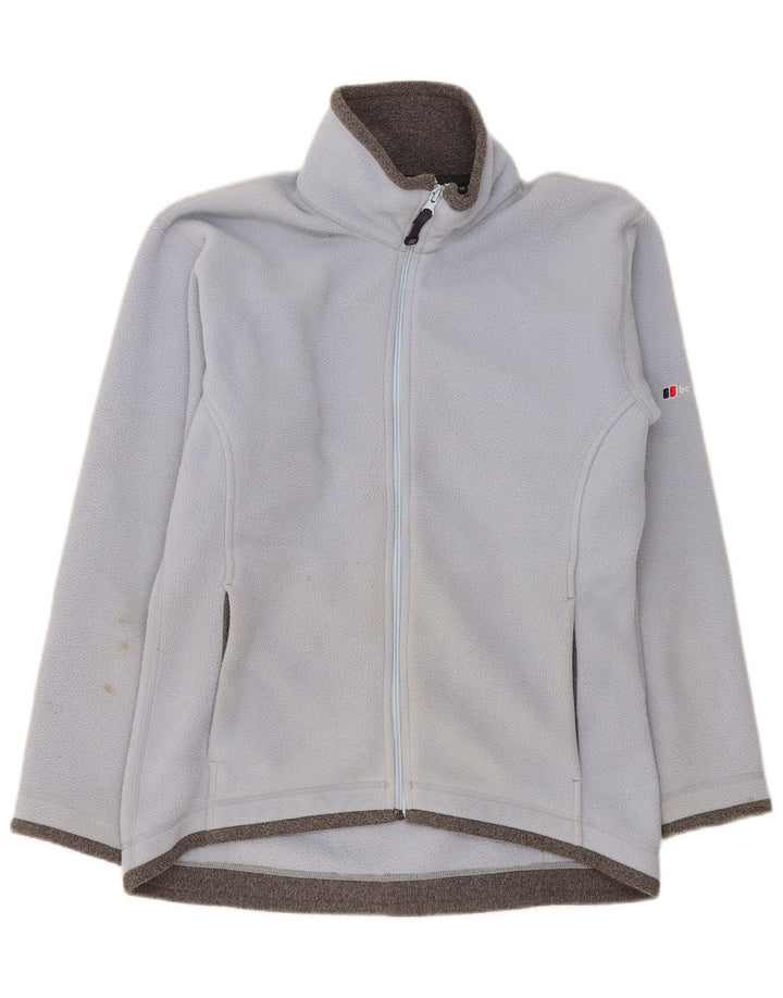 Berghaus Damen-Oversize-Fleecejacke, Gr. 10, Small, Blau, Farbblock