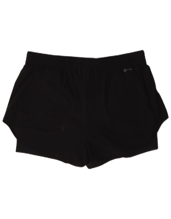 Adidas Womens Sport Shorts UK 24/26 2XL Black Polyamide
