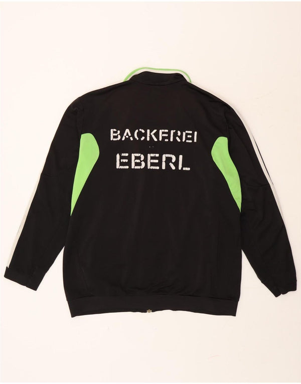 Giacca da ginnastica grafica da uomo Adidas UK 44/46 Large Black Colourblock