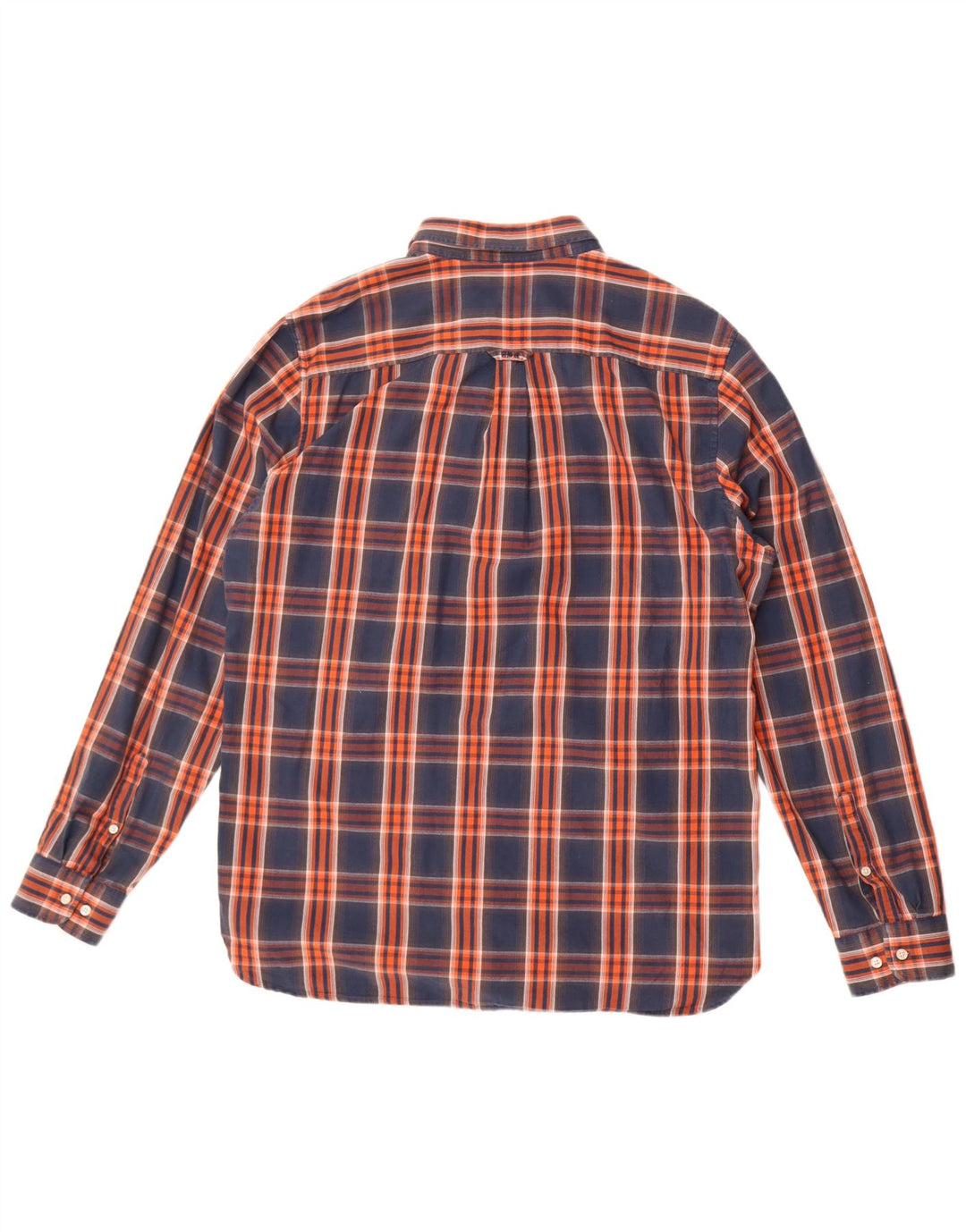 Superdry Mens Flannel Shirt 2XL Navy Blue Check Cotton