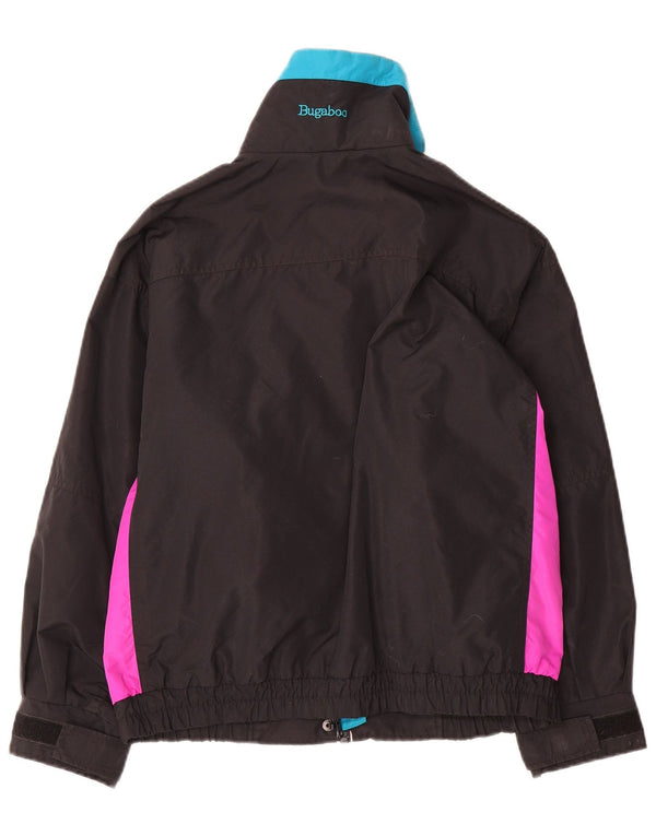 Columbia Veste coupe-vent surdimensionnée pour femme UK 14 Medium Black Colourblock